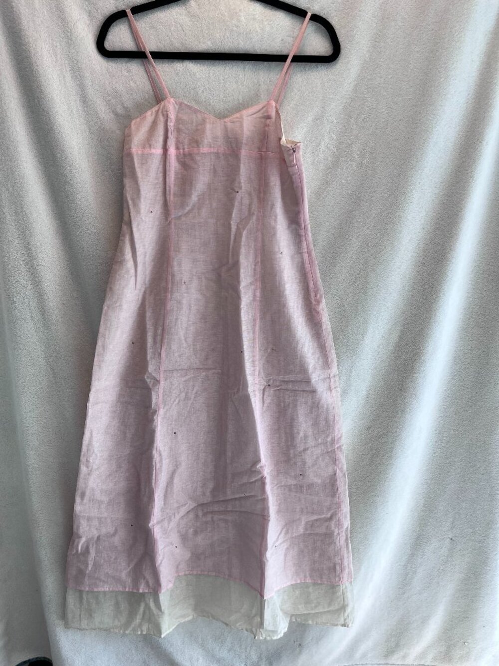 Avant Italy Light Pink Rhinestone Slip Maxi Dress IT 42 (US 6)